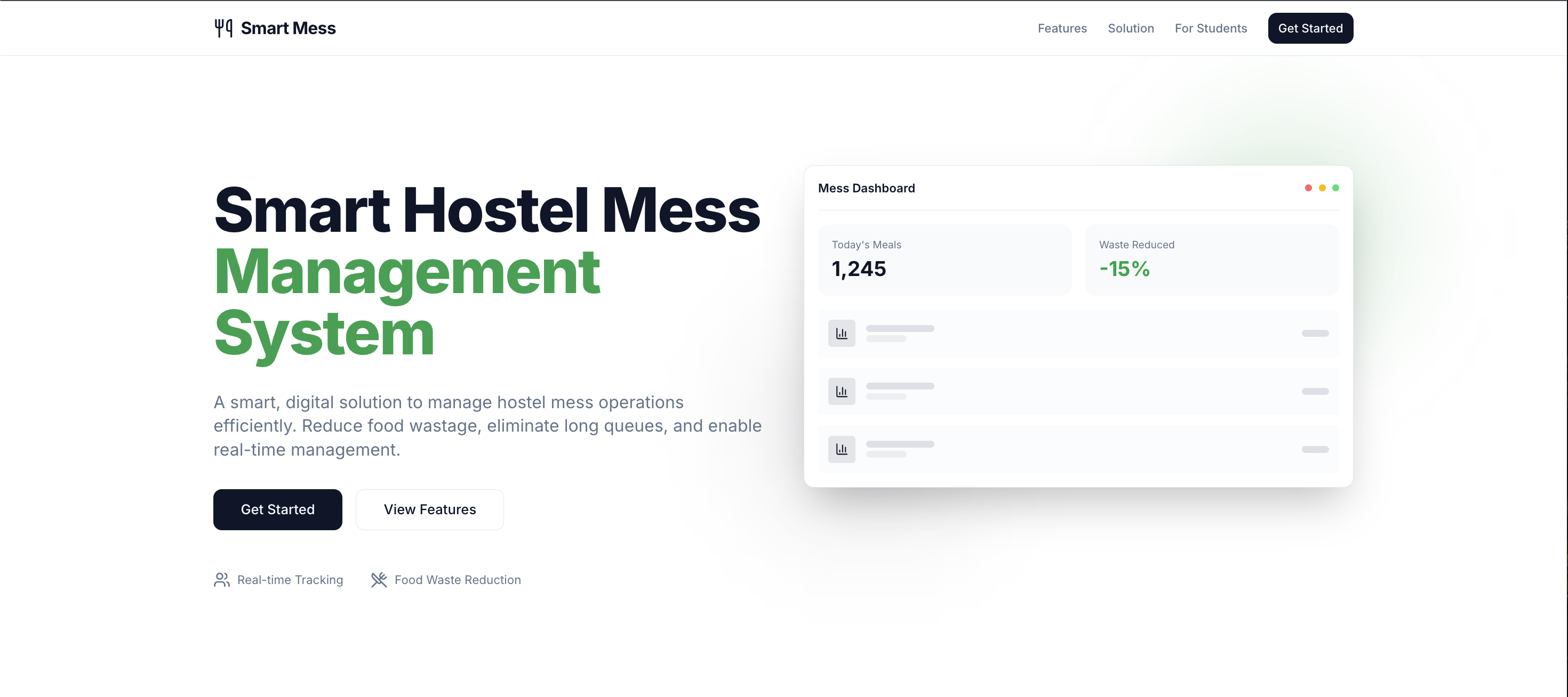 Smart Hostel Mess Management System